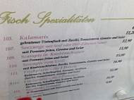 Restaurant Athena menu