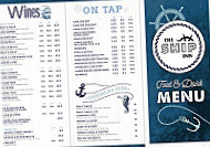 The Ship Inn menu