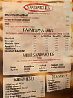 Garden Pizza Seafood menu