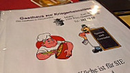 Gasthaus zur Kriegerheimstätte Inh Kurt Schina menu