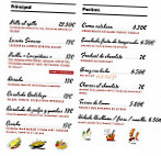 Les Pietons menu