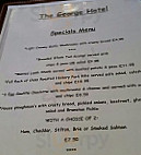 The George menu