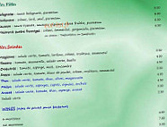 Pizza Fresca menu