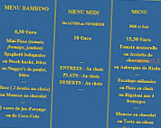 Le Rialto menu