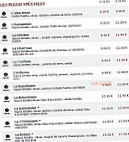 Le Kiosque A Pizzas menu