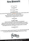 Les Grillons menu