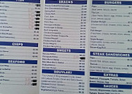 Pakenham Fish Chips menu