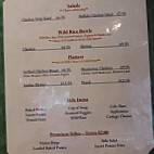 Boundary Waters menu