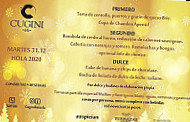 Cugini Cocina Tradicional menu