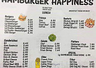 Hamburger Happiness menu