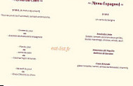 L'Ecureuil Espagnol menu