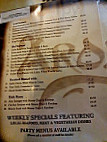 Aromas menu