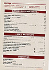 Le Gotham menu