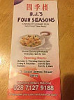 Bjs Four Seasons Chinese Takeaway menu