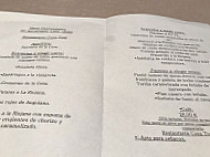 Casa Toni menu