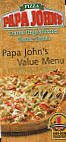 Papa John's Pizza menu