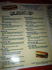 Sandwich Cellar menu