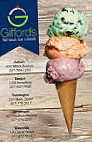 Gifford's Famous Ice Cream menu