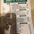 Andy's Plaice menu