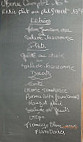 L'Ane Bleu menu