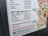 Sonic Drive-in menu