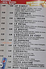 Bocadillos menu