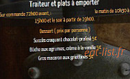 Le Manege menu