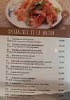 La Grande Muraille de Pekin menu