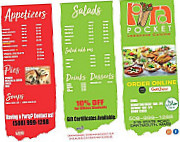 Lebanese Pita Pocket menu