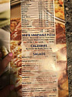 G Alexanders Pizza menu