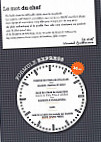 Brasserie de L'horloge menu