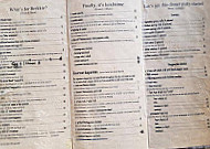 High Street Bakery menu