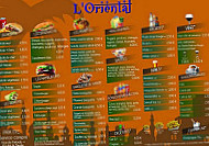 L' Oriental menu