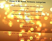 La Charmille menu