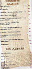 Gargantua Biscarrosse menu