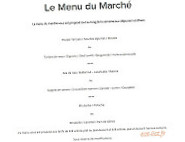 Le Jeu de Paume menu