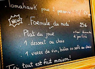 Les Chevilleurs menu