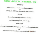 Le Bistro Gourmand menu