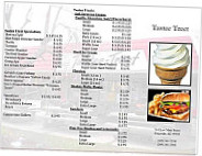 Tastee Treat menu