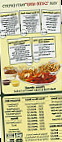 Wingstop menu