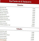 L'industrie menu