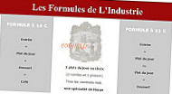 L'industrie menu