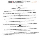 La Gare Thomas Mureau menu