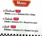 50's Diner Classic menu