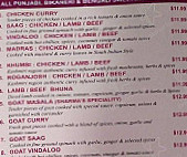 Sharma's Sweets & Curry House menu