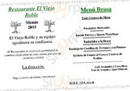 El Viejo Roble menu