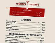 Bistrot Du Boucher menu