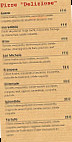 Pizza Pizze menu