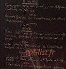 Au Sommelier du Chateau menu