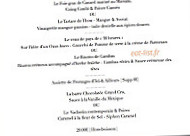 Le Comptoir de Maria menu